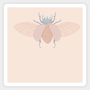 Brain Moth Sticker